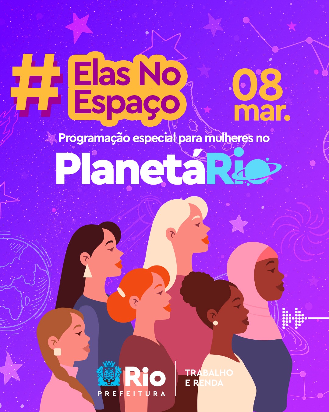 Planetário do Rio celebra o Dia Internacional da Mulher com entrada grátis só para elas - Prefeitura da Cidade do Rio de Janeiro